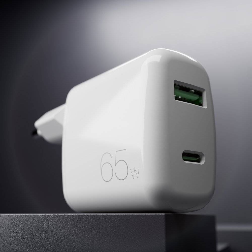 Puro Caricabatterie da parete MiniPro 65W USB-C e USB-A– tecnologia GAN Pezzi Unici
