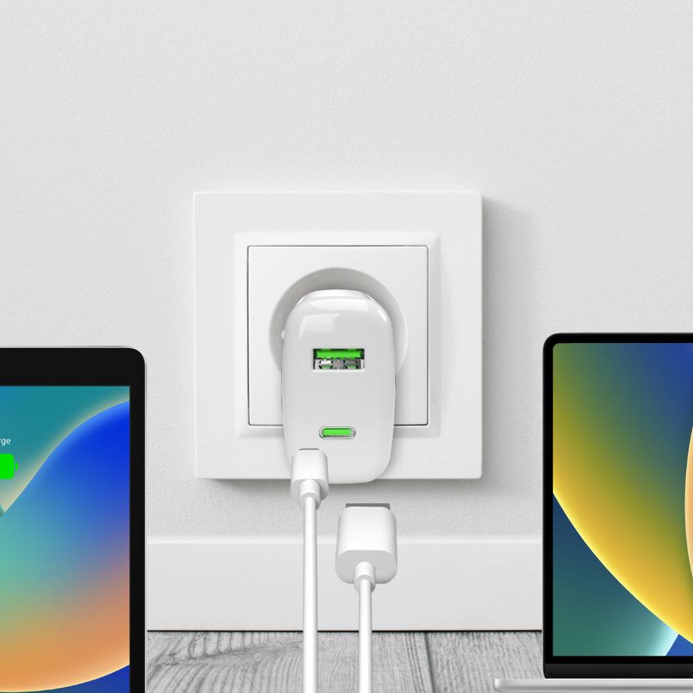 Puro Caricabatterie da parete MiniPro 65W USB-C e USB-A– tecnologia GAN Pezzi Unici