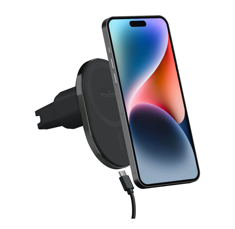 Puro Supporto Auto MAG PRO compatibile MagSafe e ricarica wireless integrata 15W Affare Del Giorno