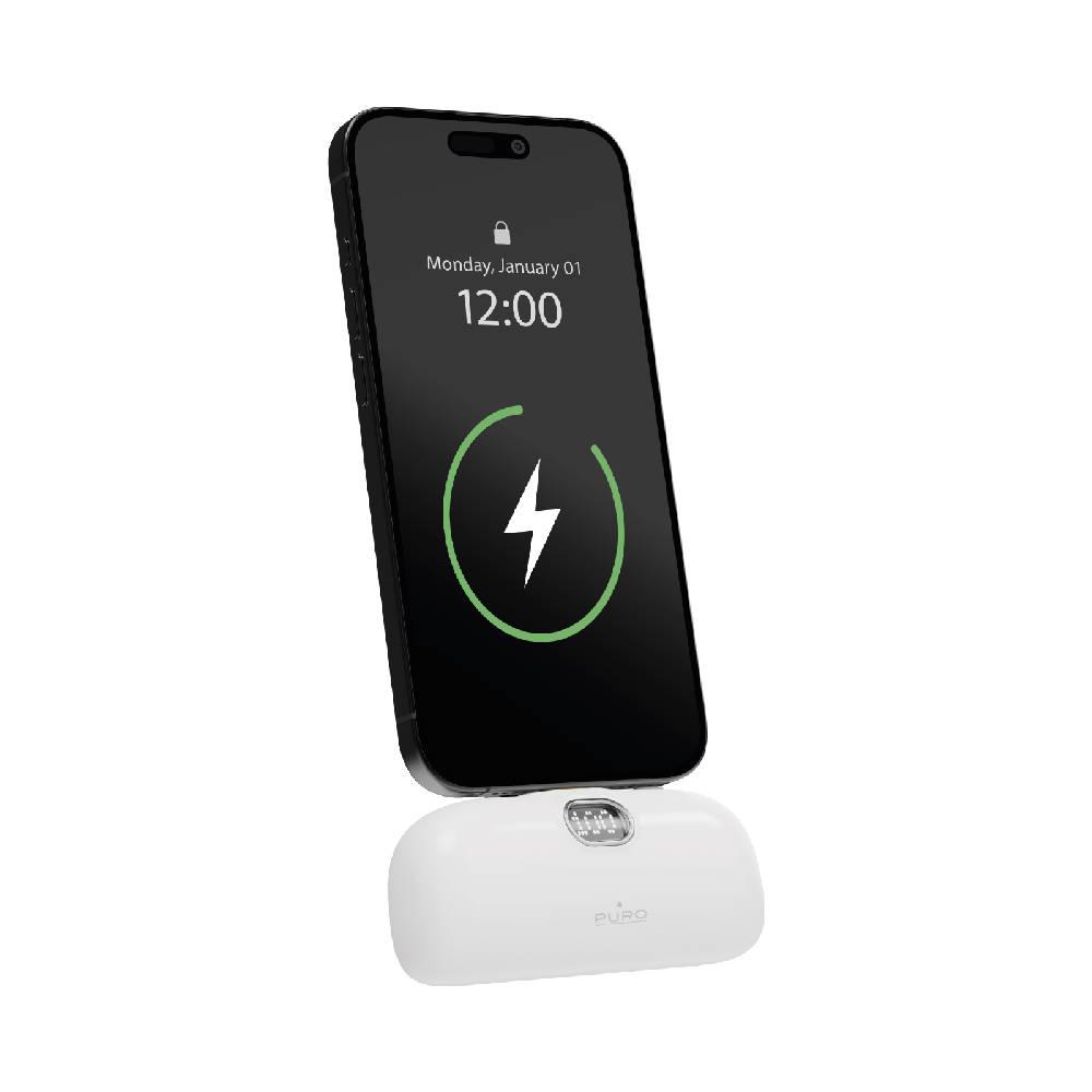 Puro Power Bank 5000mAh USB-C con connettore integrato Plug 5 Online