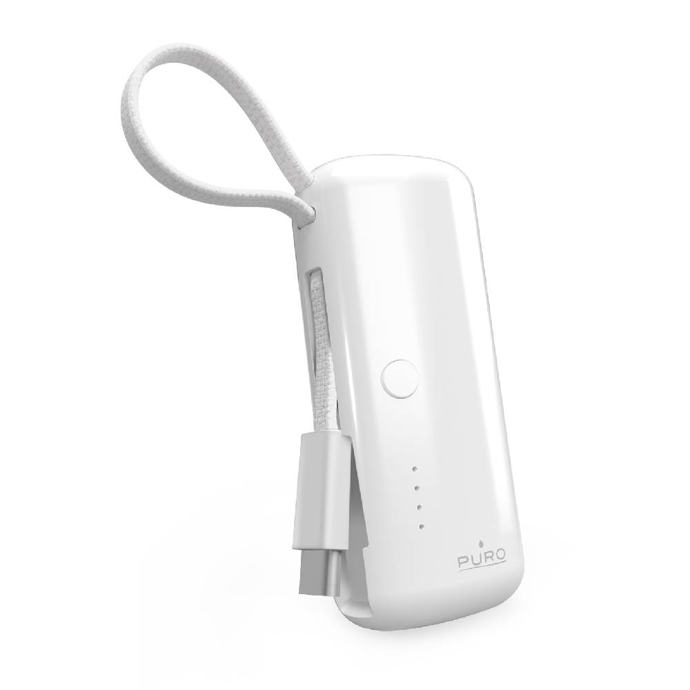 Puro Power Bank 5000mAh “Power Link 5” con cavo USB-C integrato In Vendita
