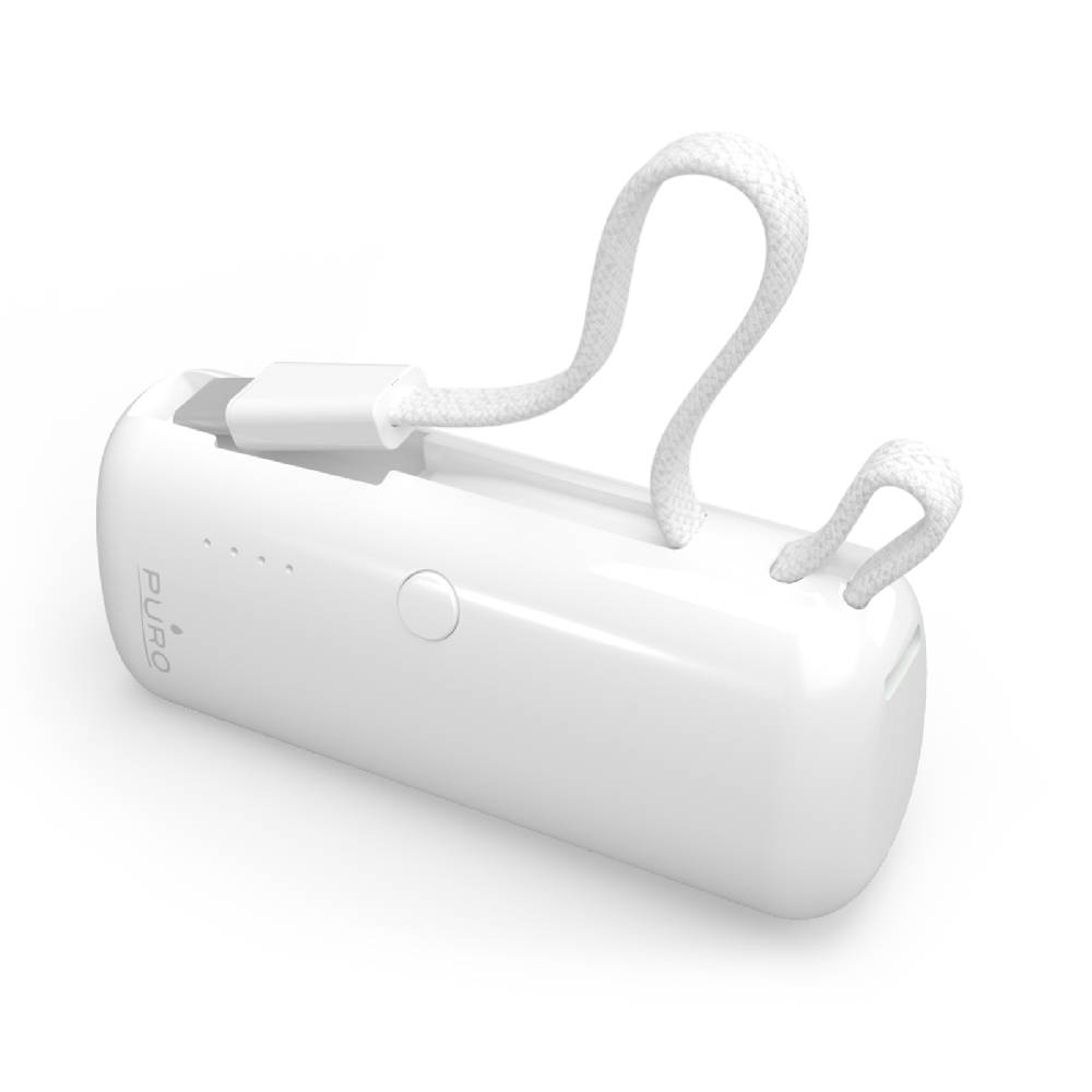 Puro Power Bank 5000mAh “Power Link 5” con cavo USB-C integrato In Vendita