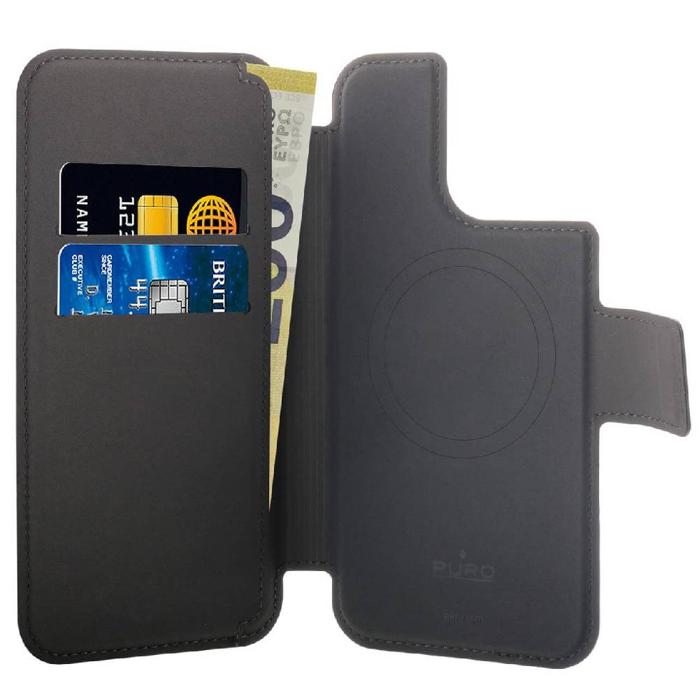Puro Custodia magnetica Folio per iPhone 13 Pro Max e iPhone 14 Pro Max compatibile con tecnologia MagSafe Qualità