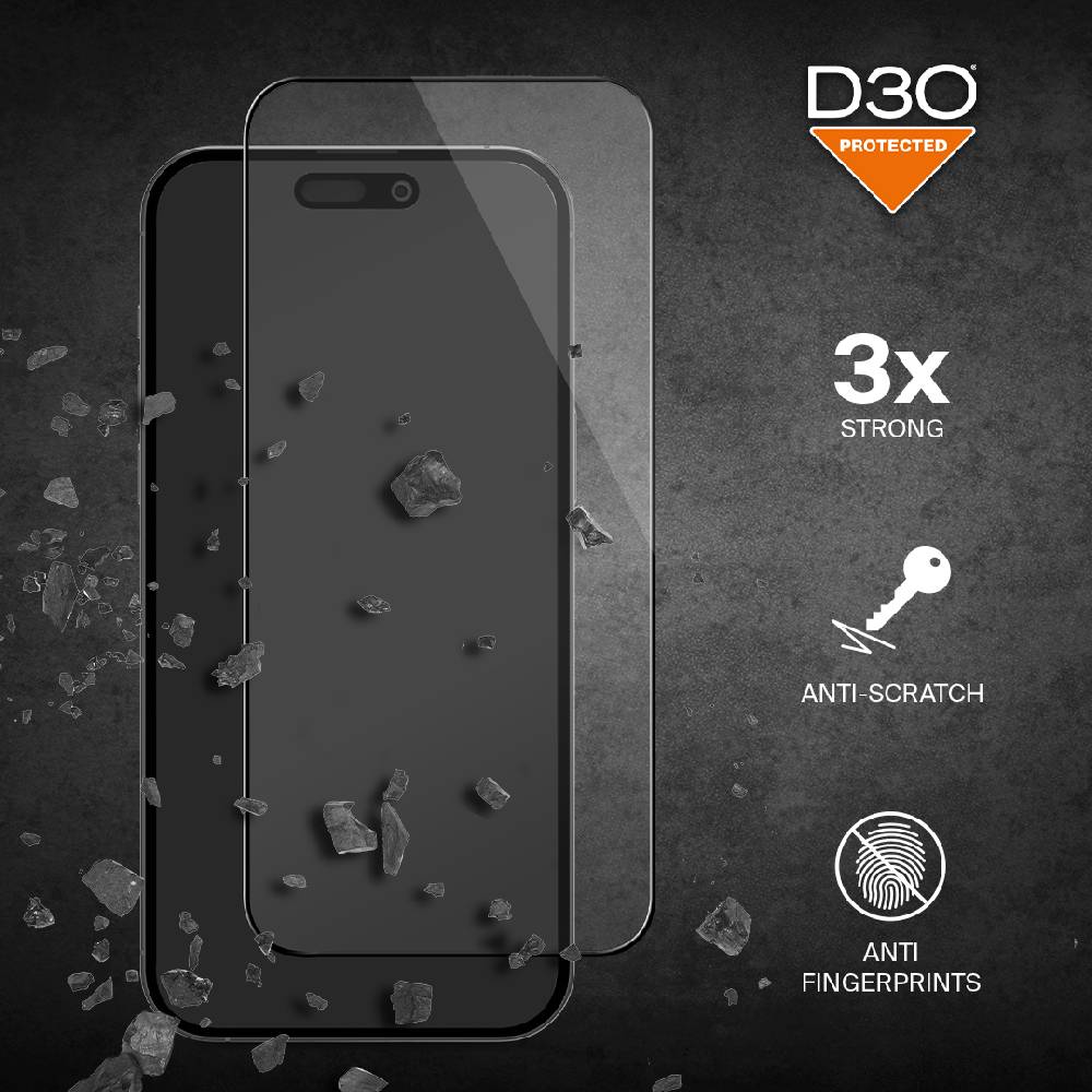 Puro Vetro temperato flessibile D3O per iPhone 15 Pro Nuova