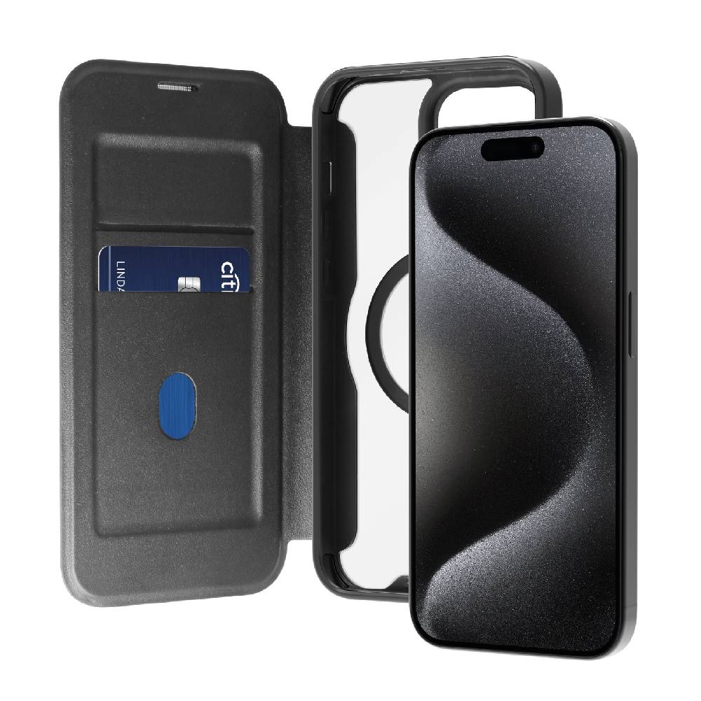 Puro Custodia Book Mag per iPhone 15 Nuovo