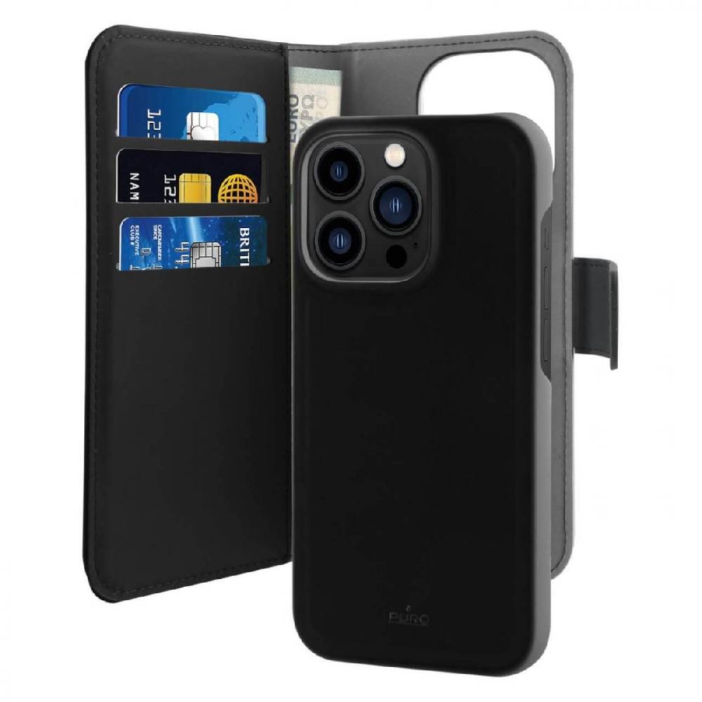 Puro Custodia Wallet Detachable 2 in 1 per iPhone 14 Pro Negozio