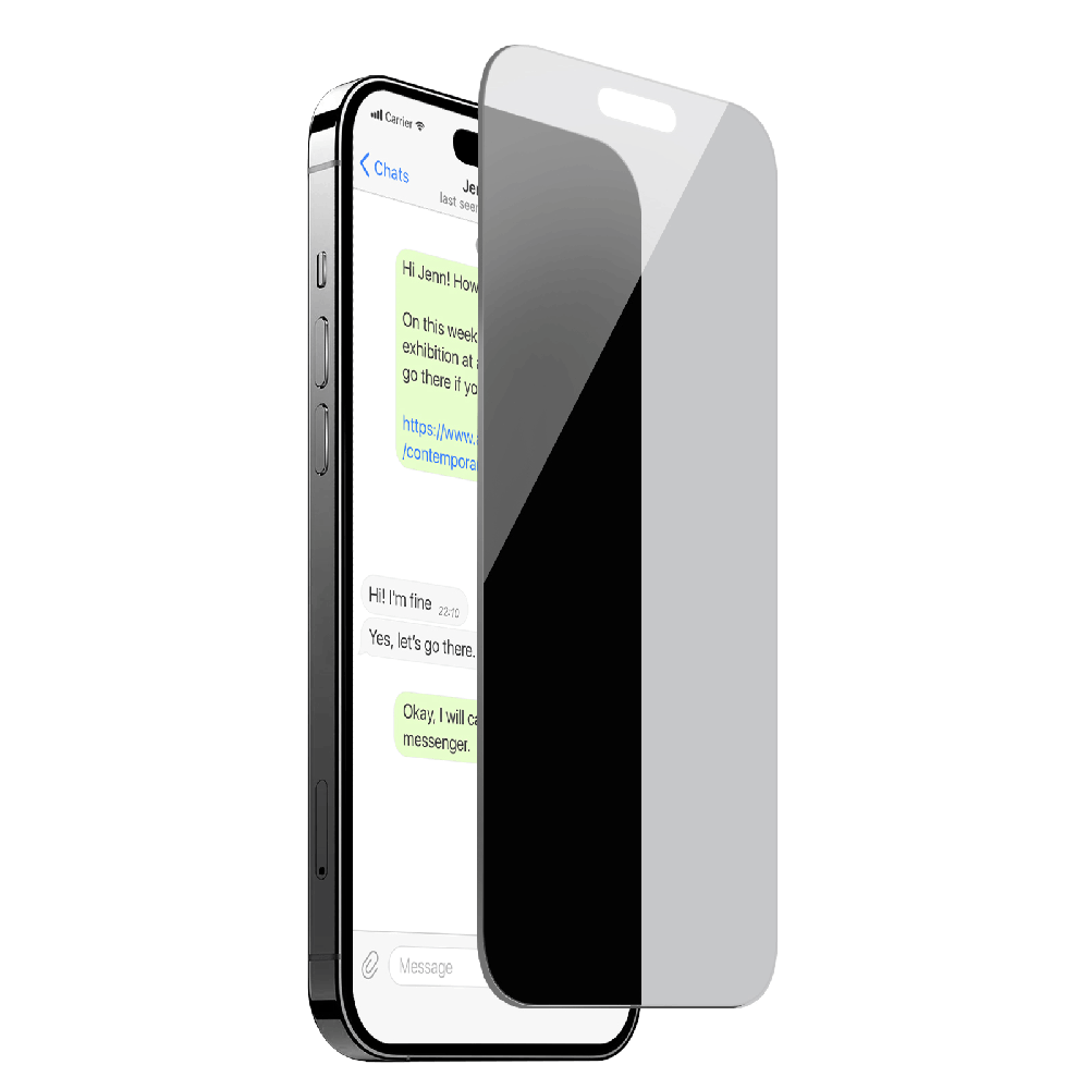 Puro Vetro Temperato Privacy per iPhone 15 Pro Max