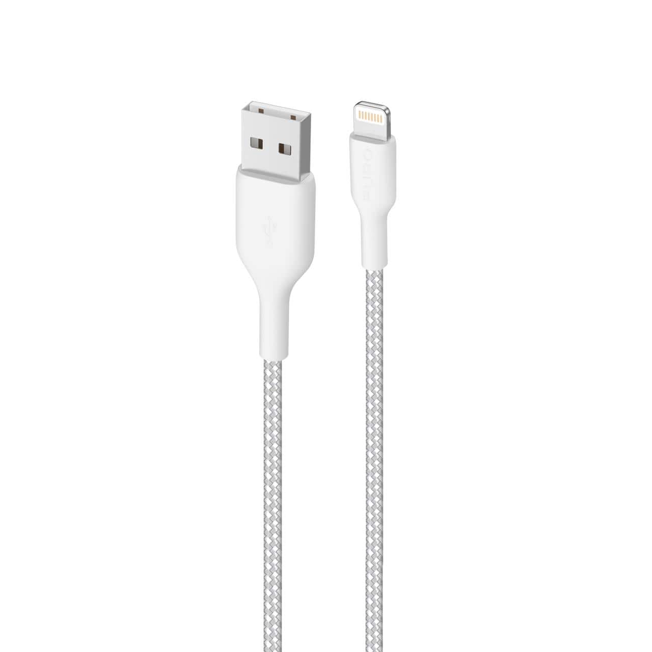 Puro Cavo di ricarica e sincronizzazione Fabric Ultra-Strong 12W da USB-A a Lightning 1,2 metri Soddisfazione Garantita
