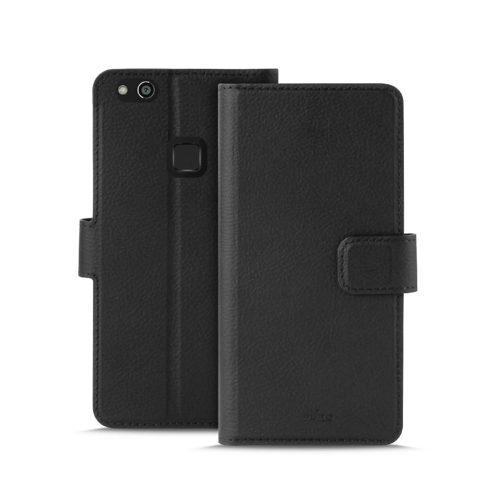 Puro Custodia Wallet in Eco-Pelle per Huawei P10 Lite Ultimo giorno