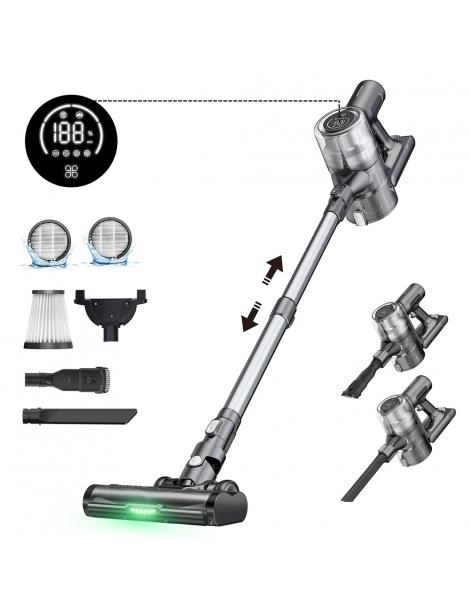 Proscenic P13 aspirapolvere senza Fili aspirazione 35Kpa aspirapolvere a bastone con luce verde display a LED Presa