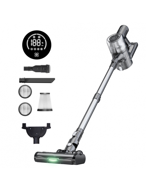 Proscenic P13 aspirapolvere senza Fili aspirazione 35Kpa aspirapolvere a bastone con luce verde display a LED Presa