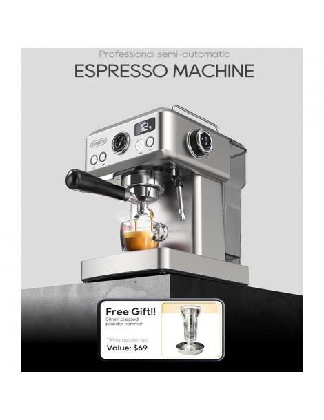 HiBREW H10A Macchina per caffè espresso semiautomatica pressione 19 bar montalatte temperatura regolabile brocca da 350 ml Offerta