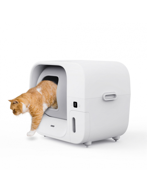 Furbulous Lettiera automatica per gatti con controllo tramite app 60 litri sicura per più gatti e con deodorante - Bianco Saldi