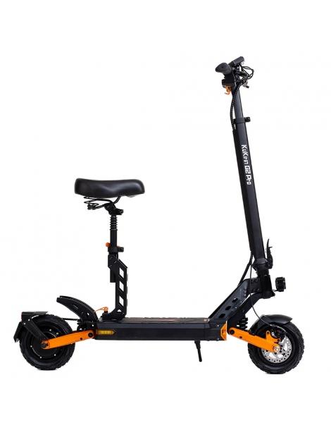 KuKirin G2 Pro Scooter elettrico pieghevole 600W Motore 15Ah 48V Batteria 9 pollici Pneumatici - Nero Arancione In Saldo