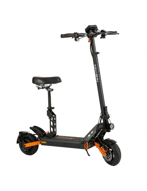 KuKirin G2 Pro Scooter elettrico pieghevole 600W Motore 15Ah 48V Batteria 9 pollici Pneumatici - Nero Arancione In Saldo