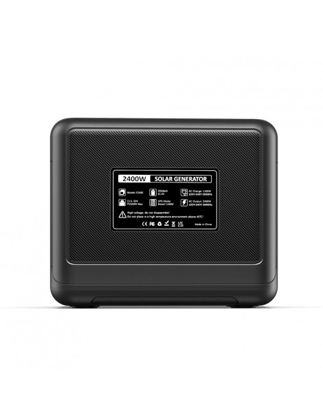 FOSSiBOT F2400 Centrale Elettrica Portatile da 2048Wh/2400W Ricarica Rapida in 1 5 Ore 16 Porte di Uscita - Nero Negozi Online