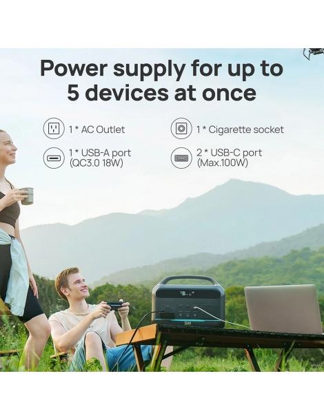 DaranEner NEO300 Pro Centrale Elettrica Portatile batteria LiFePO4 da 299Wh uscita 600W 5 porte 4 modalità LED Offerte