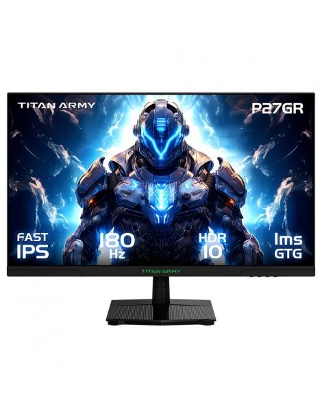 TITAN ARMY P27GR Monitor da gioco piatto 27 pollici 2K QHD 180Hz 1ms GTG Moda