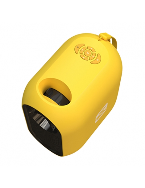 ETOE D1 Evo Proiettore 150 ANSI Android 9.0 risoluzione 720P correzione trapezoidale zoom 50%～100% - Giallo Italia