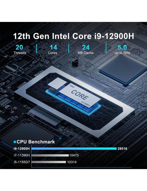 GEEKOM XT12 Pro Mini PC Intel Core i9-12900H 14 core fino a 5 0GHz 32GB RAM 1TB SSD Ritorno libero