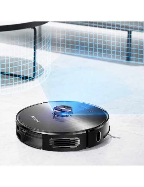 Proscenic M8 Robot Aspirapolvere con Navigazione Lidar 3 in 1 Aspiratore Robot e Mop con una Forte Aspirazione di 2700Pa Qualità Garantita