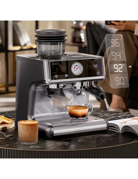 HiBREW H7A Macchina per caffè espresso 20 bar di pressione sistema a doppia caldaia macinino a 30 livelli Economico