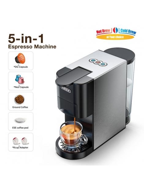 HiBREW H3A 5-in-1 Macchina da caffè 19 Bar di pressione modalità freddo/caldo serbatoio dell'acqua da 800 ml - argento Vendite Flash