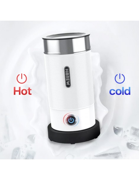 HiBREW M1A 450W Macchina montalatte miscelatore di cioccolato per latte freddo/caldo e cappuccino - Bianco Italy
