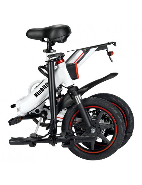 Niubility B14 14 pollici 400W Ciclomotore elettrico bicicletta pieghevole adatto alla città - Bianco Consegna Veloce