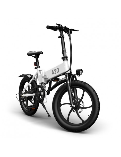 ADO A20+ 250W Bicicletta elettrica pieghevole Telaio Batteria rimovibili agli ioni di litio 10 4 Ah - Bianco Fino Al -60%