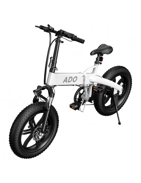 ADO A20F+ Bici Elettrica Pieghevole 250W Motore Mozzo senza Spazzole Batteria 36V 10.4Ah - Bianco Affare Del Giorno