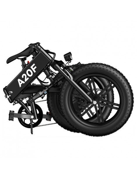 ADO A20F+ Bici Elettrica Pieghevole 250W Motore Mozzo senza Spazzole Batteria 36V 10.4Ah - Nero Offerta