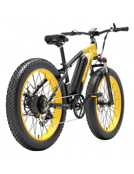 GOGOBEST GF600 26 Pollici Pneumatici Grassi Bicicletta Elettrica Pieghevole 1000W Motore 48V 13Ah Batteria - Nero Giallo Convenienza