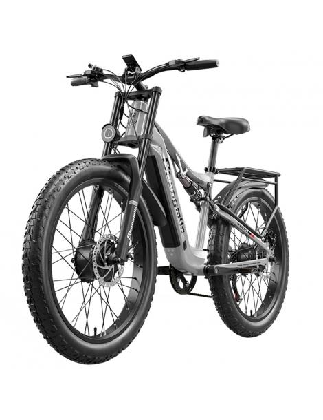 Shengmilo S600 Bicicletta elettrica motore 1000W*2 batteria 48V 17.5AH pneumatici 26 pollici velocità massima 50km/h 160N.M Economico
