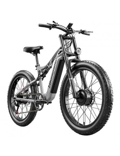 Shengmilo S600 Bicicletta elettrica motore 1000W*2 batteria 48V 17.5AH pneumatici 26 pollici velocità massima 50km/h 160N.M Economico