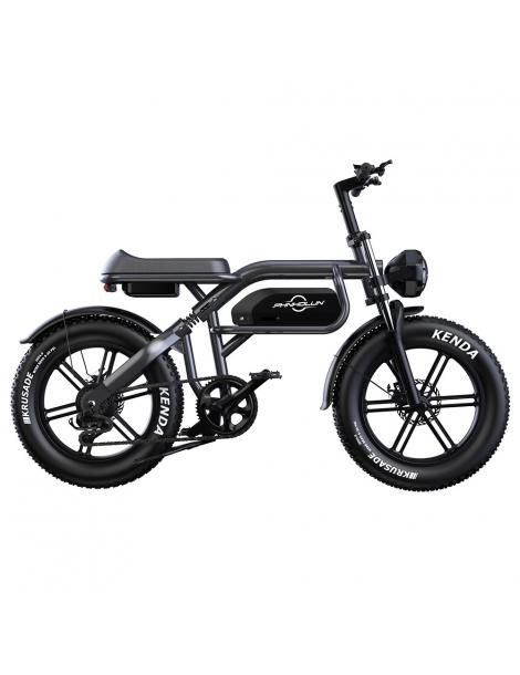 PHNHOLUN C8 Bicicletta elettrica motore da 1500W batteria da 48V 20Ah pneumatici grassi da 20*4.0 pollici Outlet