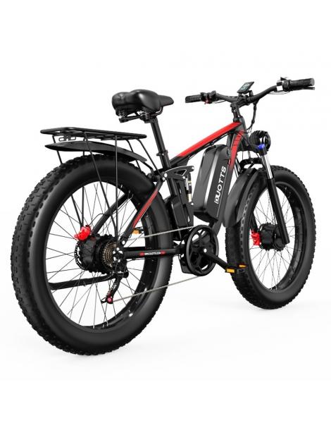 DUOTTS S26 26*4.0in Bici Elettrica Pneumatici 750W*2 Motore 50km/h Velocità Massima 48V 20Ah Samsung Batteria Vendita Economica