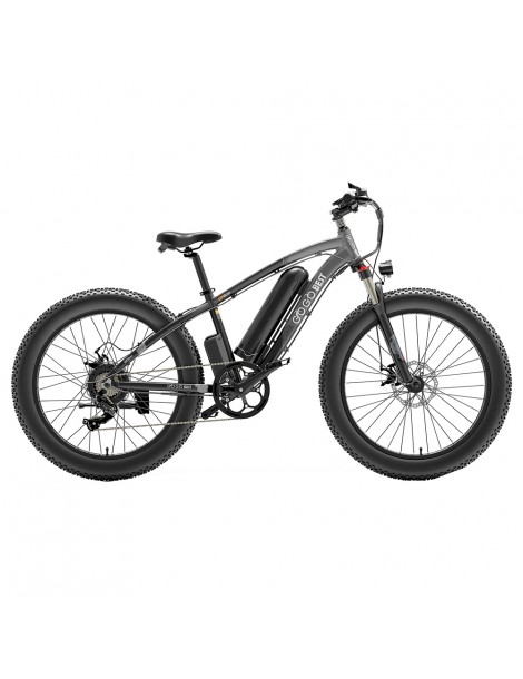 GOGOBEST GF600 26 Pollici Pneumatici Grassi Bicicletta Elettrica Pieghevole 1000W Motore 48V 13Ah Batteria - Grigio Nero 2025