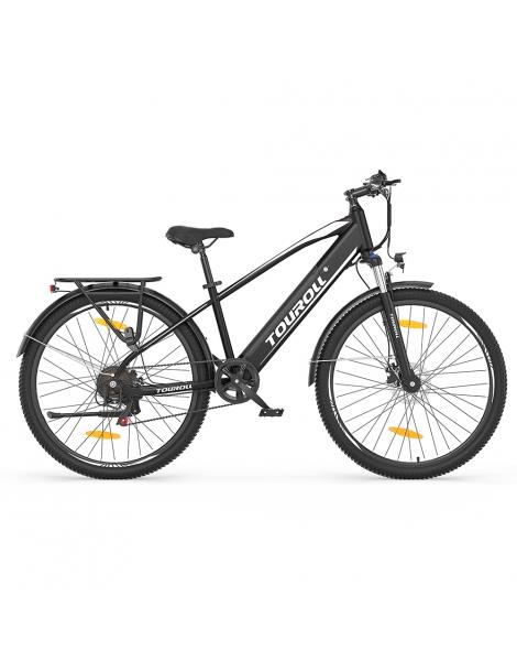 Touroll J1 Bicicletta da trekking con motore da 250W ruote da 27 5" batteria da 561 6Wh autonomia di 100 km 2025