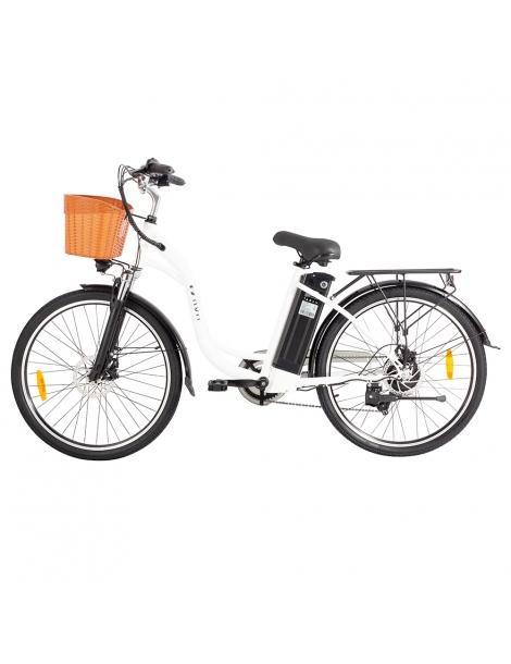 DYU C6 Bicicletta elettrica motore da 350W batteria da 12 5AH - Bianco Pezzi Unici