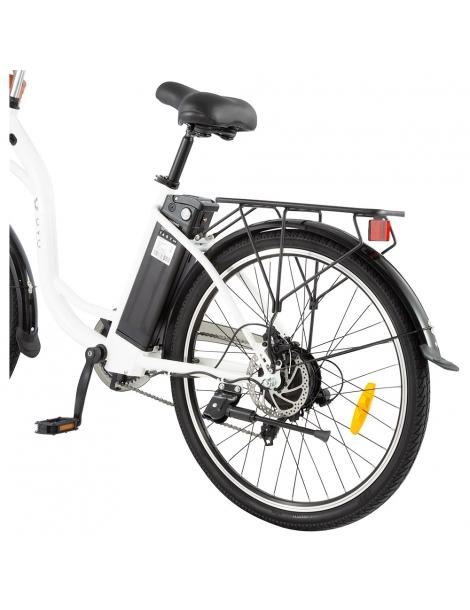 DYU C6 Bicicletta elettrica motore da 350W batteria da 12 5AH - Bianco Pezzi Unici