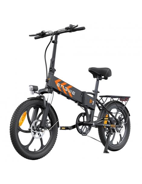 ENGWE P1 Bicicletta elettrica pieghevole pneumatico 20*3 pollici motore 250W batteria 36V 13Ah - Nero Consegna Veloce