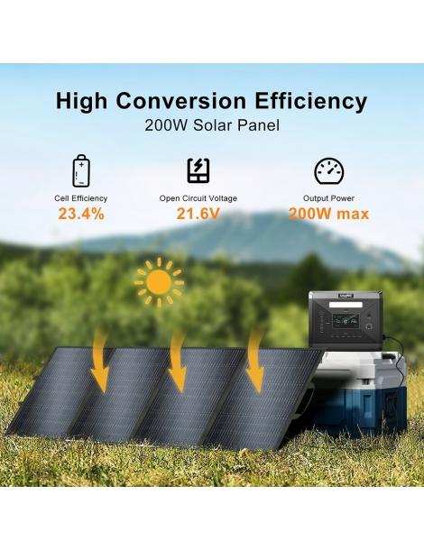 SolarPlay T200 Pannello solare potenza di uscita massima 200W alta efficienza di conversione 23 4% Sottocosto