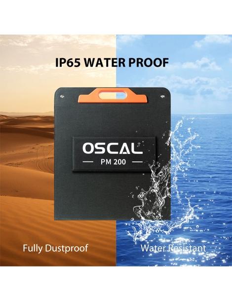 Oscal PM200 200W Pannello solare pieghevole cavalletto regolabile efficienza di conversione solare ≥22% - spina UE Sconto