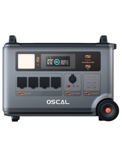 Oscal PowerMax6000 6000W Centrale Elettrica Portatile batteria LiFePO4 da 3600Wh a 57600Wh 14 uscite Vendita Economica