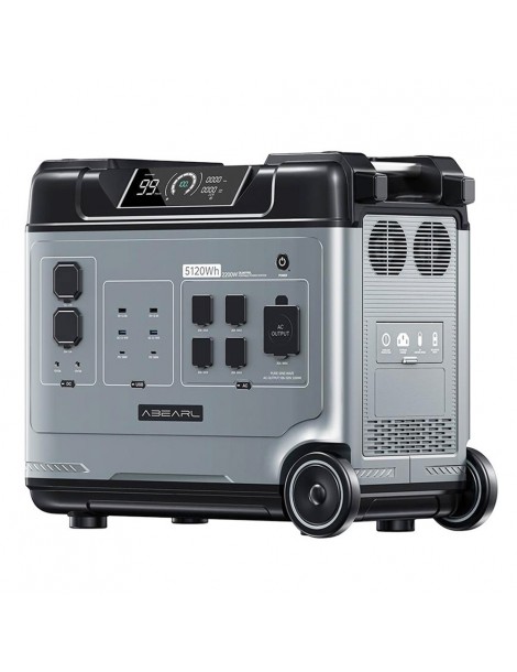 OUKITEL ABEARL P5000 Stazione di alimentazione portatile batteria LiFePO4 da 5120Wh uscita da 2200 W UPS da 2000 W Negozio