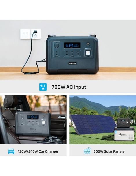 OUKITEL P1201E 960Wh 1200W Stazione di alimentazione portatile batteria LiFePo4 ricarica rapida in 1 5 ore luce LED Qualità Garantita