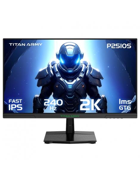 TITAN ARMY P2510S Flat Monitor da gioco 16:9 24 5 pollici Fast IPS QHD 240Hz 2K 1ms GTG Cura degli occhi VESA 100x100mm Sconto