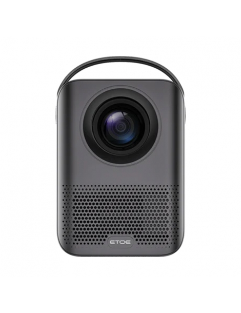 ETOE D2 Pro Proiettore 300 ANSI Android TV 10 decodifica 4K 1080P nativo correzione trapezoidale - nero Nuovo