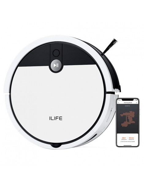 ILIFE V9e Aspirapolvere Robot Aspirazione Massima di 4000Pa Connessione Wi-Fi Grande Pattumiera da 700ml - EU Outlet